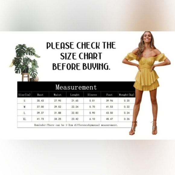 Womens Off Shoulder Ruffle Hem Romper - Picture 9 of 9